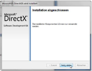directx and runtime web installer